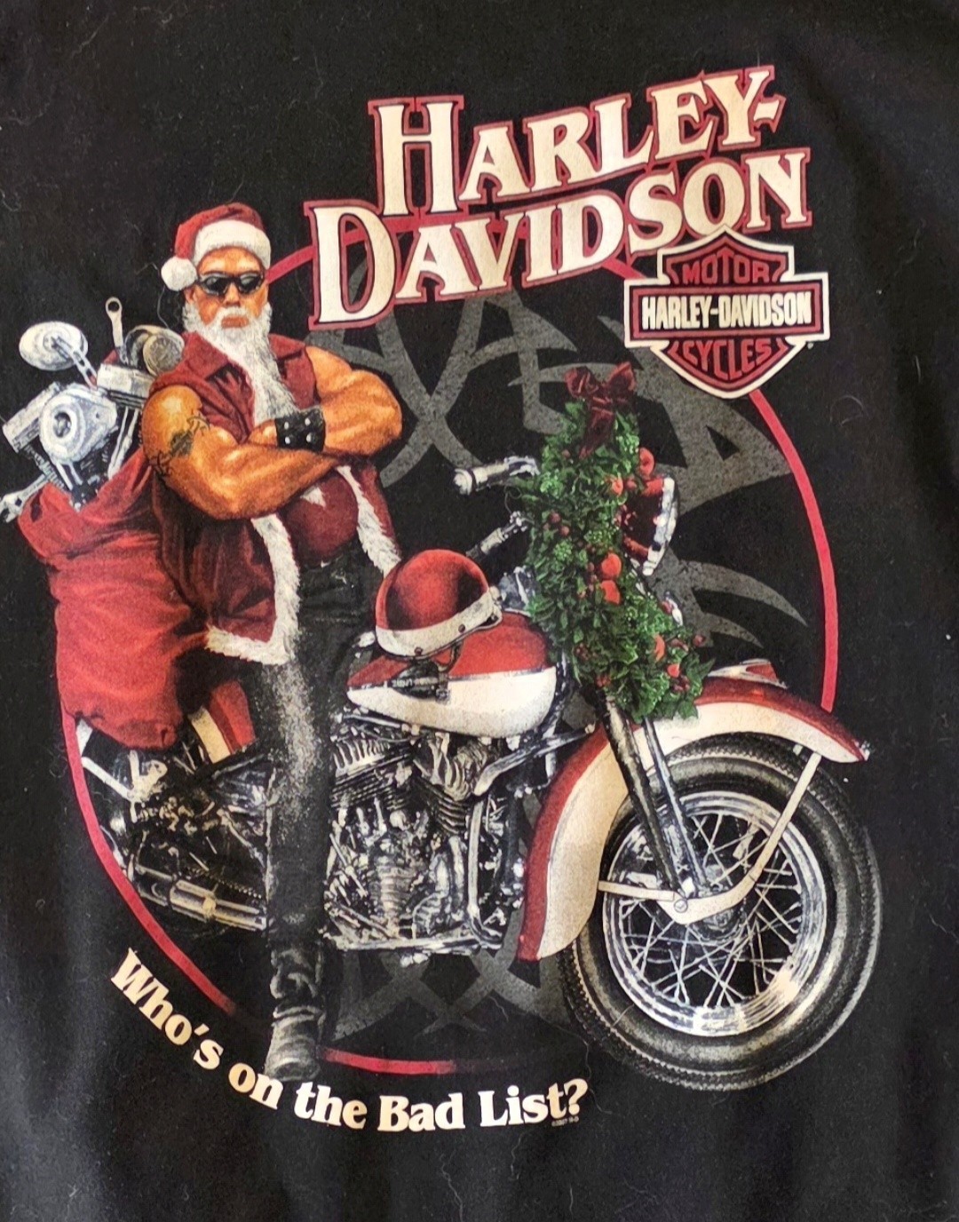 vintage (almost) harley davidson shirt 2007 Christmas El Paso sz 2XL MINT NWOT