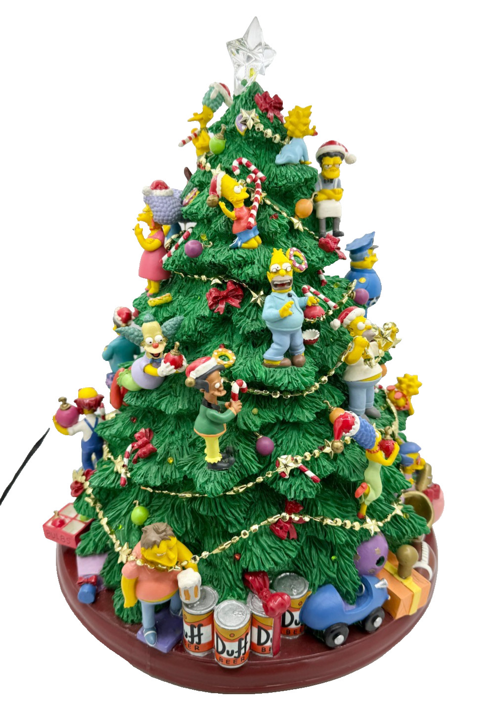Hamilton Collection 2004 The Simpsons Christmas Tree 13.5" Resin WORKING W/BOX Hamilton Collection 2004 The Simpsons Christmas Tree 13.5" Resin WORKING W/BOX