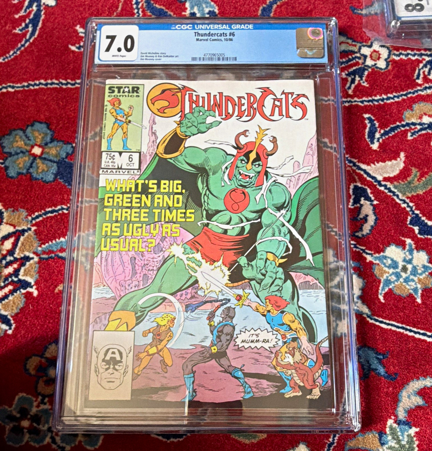 Thundercats #6 CGC 7.0 (1986) Marvel Comics Mumm-Ra David Michelinie Thundercats #6 CGC 7.0 (1986) Marvel Comics Mumm-Ra David Michelinie