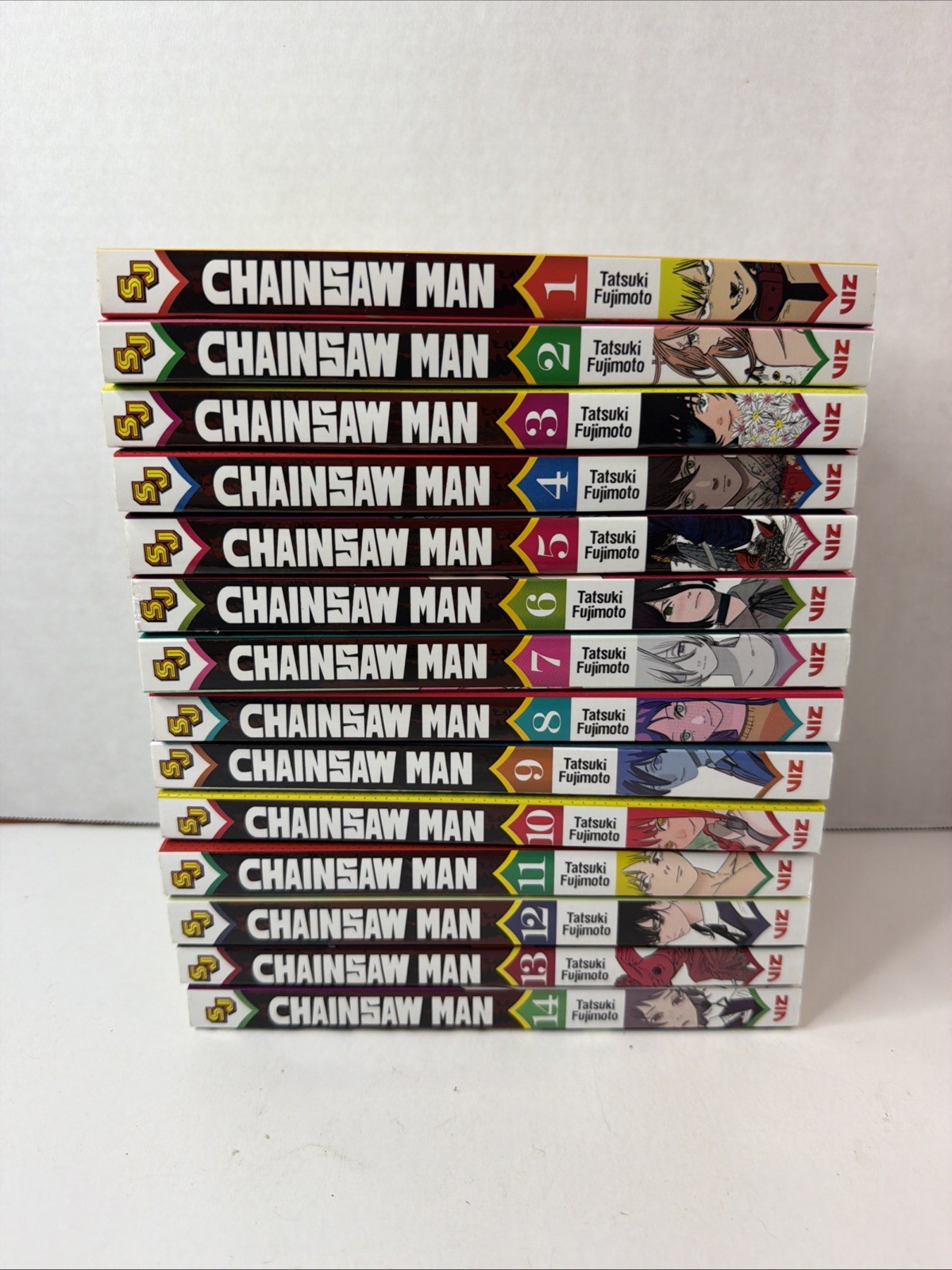 Chainsaw Man Manga Tatsuki Fujimoto Vol 1-14 English Version Comic Set