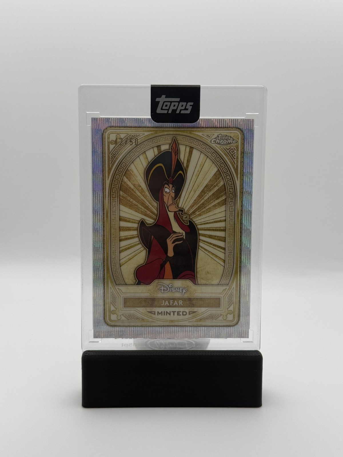 2025 Topps Chrome Disney Mint Jafar Gold /50 Factory Encased SSP 2025 Topps Chrome Disney Mint Jafar Gold /50 Factory Encased SSP