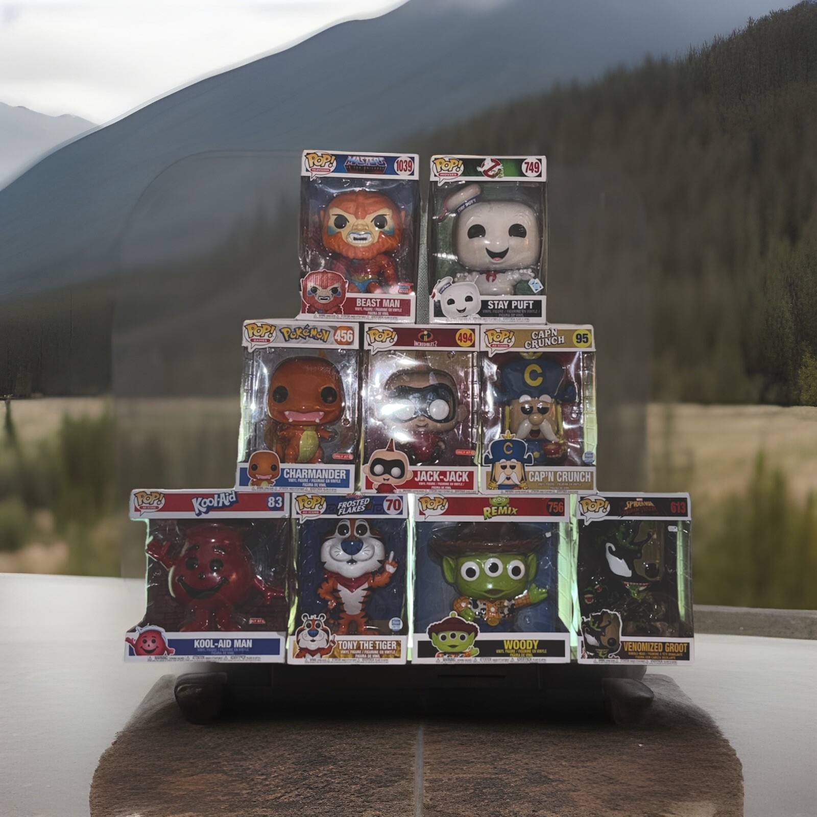 Pop Figurine Vinyl $35 for each one or $270 for all nine 