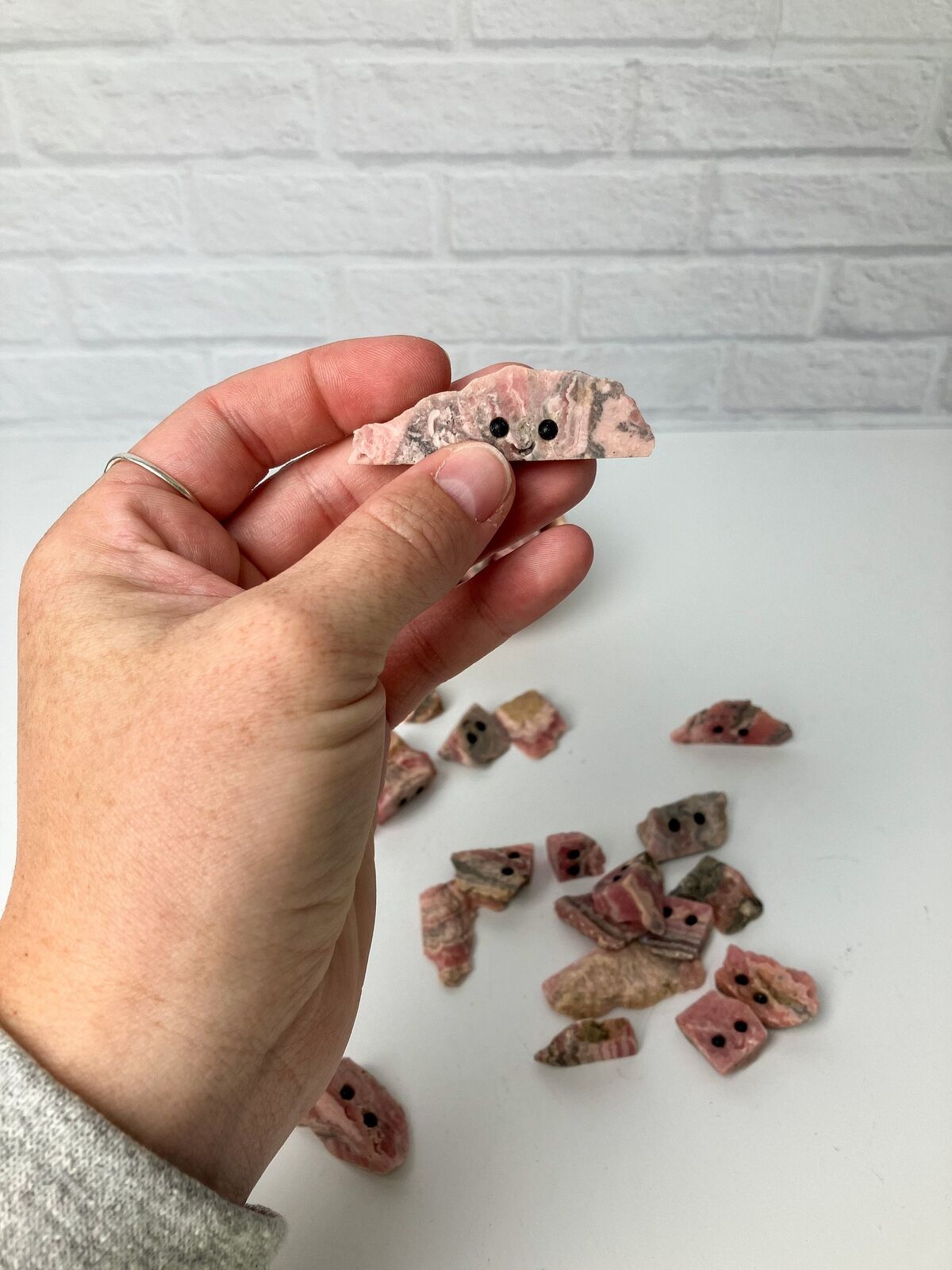 C30 -Mystery Micro Natural Pink Rhodochrosite Crystal Buddies
