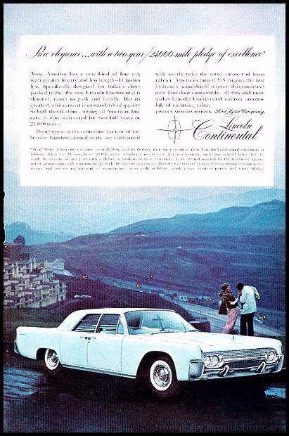 1961 Lincoln Continental 7x10 Vintage Advertisement Print Art Car Ad J69 1961 Lincoln Continental 7x10 Vintage Advertisement Print Art Car Ad J69