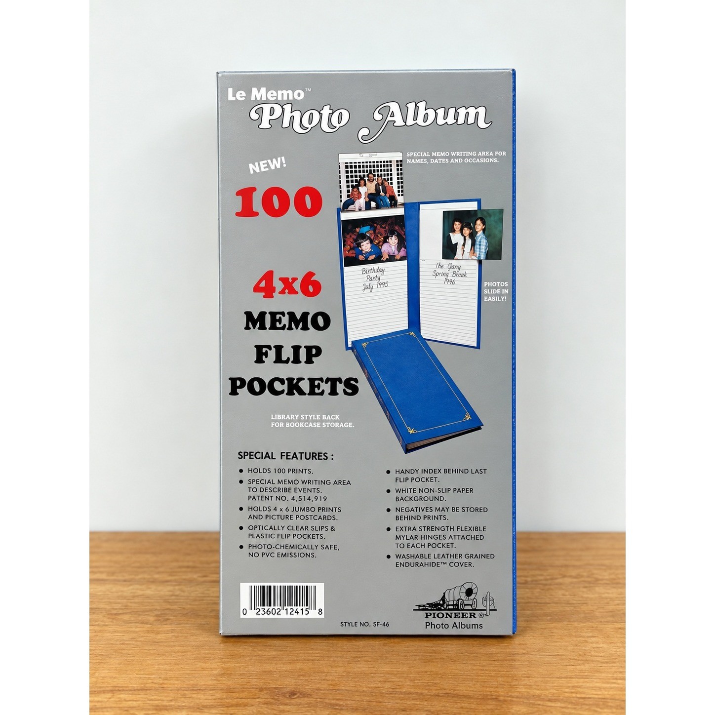 Pioneer Le Memo Black Photo Album 100 4x6 Memo Flip Pockets NEW Sealed Vintage Pioneer Le Memo Black Photo Album 100 4x6 Memo Flip Pockets NEW Sealed Vintage