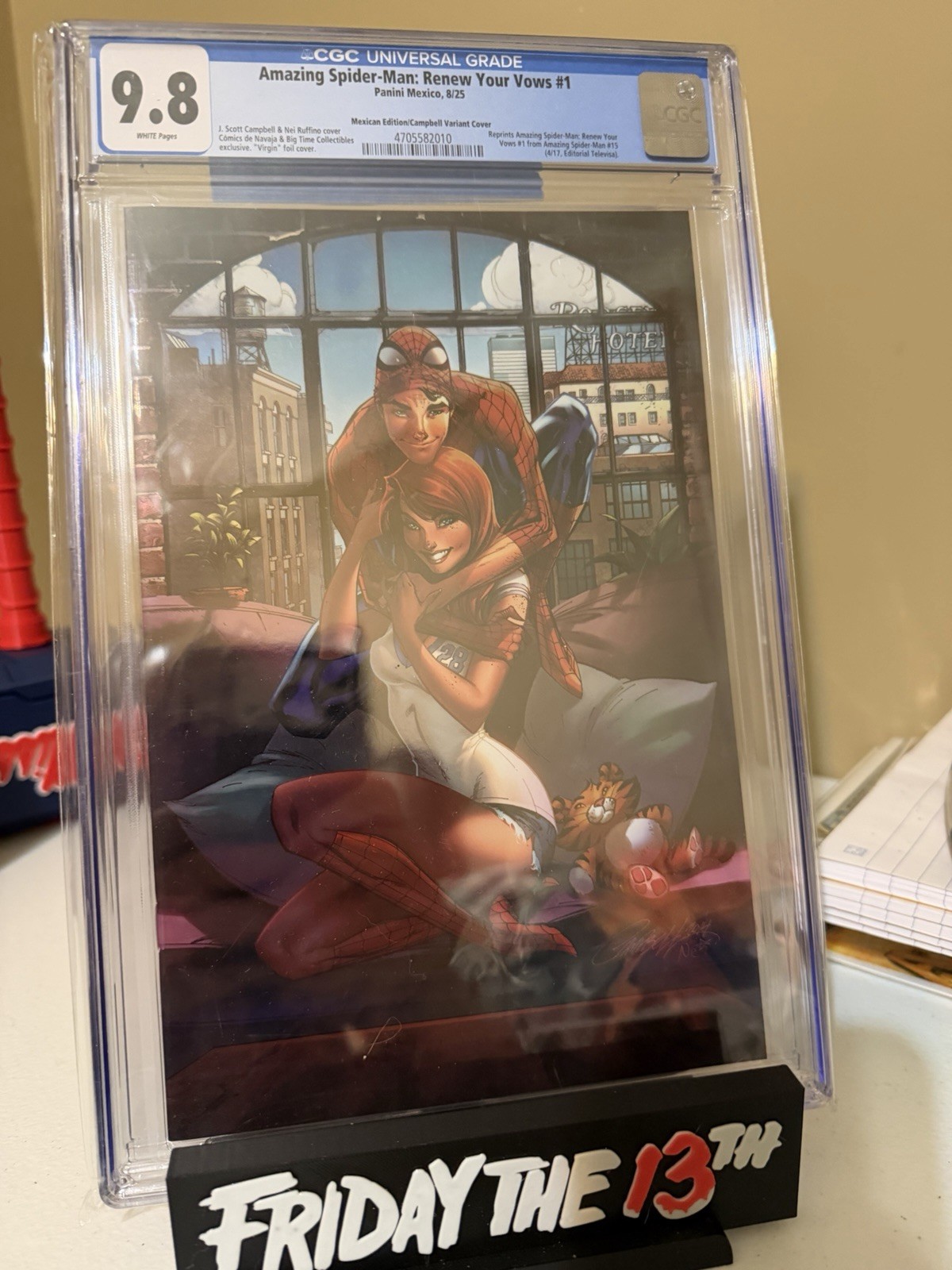 Amazing Spider-Man: Renew Your Vows #1 J. Scott Campbell Mexican Variant CGC 9.8 Amazing Spider-Man: Renew Your Vows #1 J. Scott Campbell Mexican Variant CGC 9.8