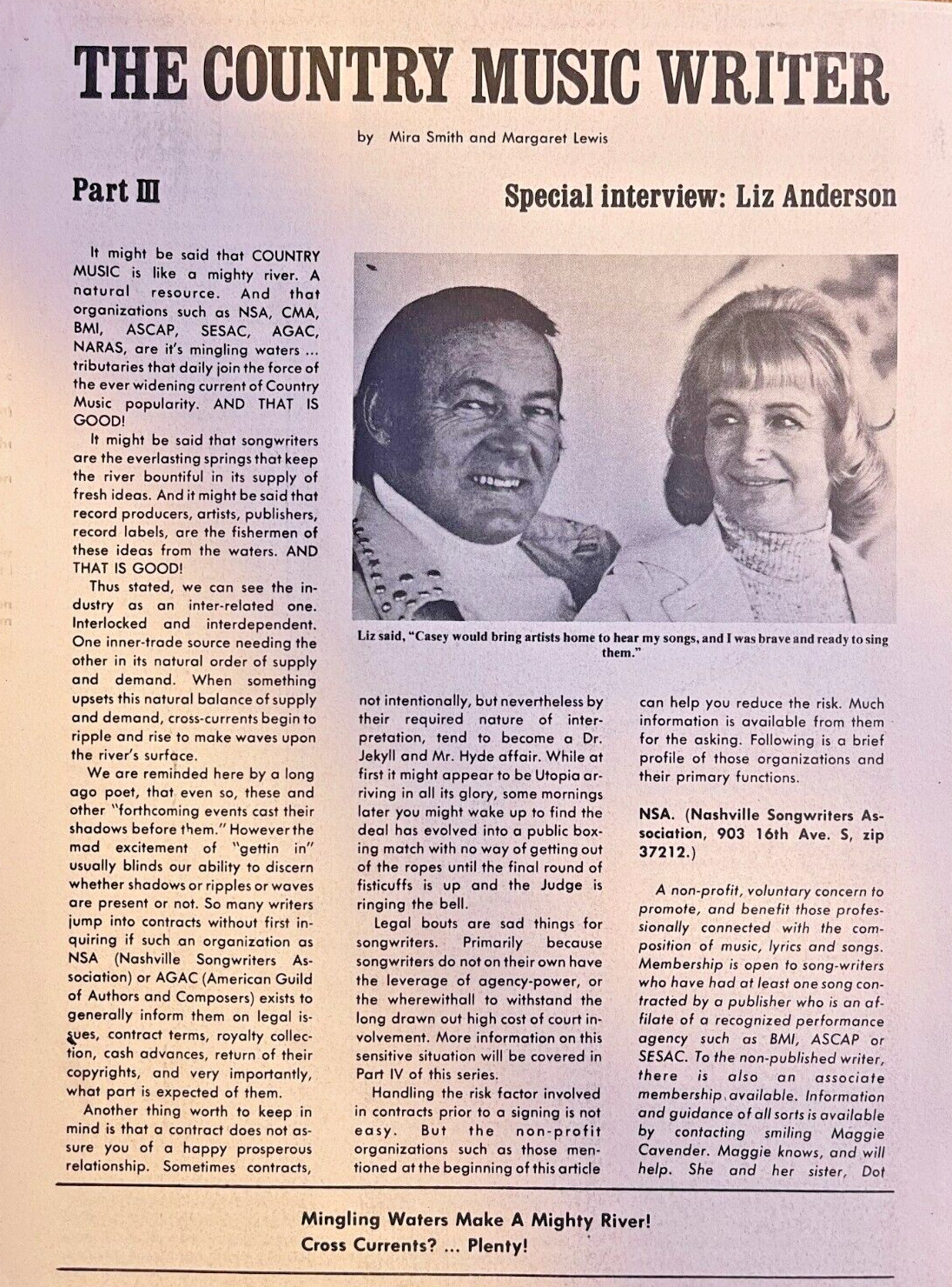 1975 Country Songwriter Liz Anderson 1975 Country Songwriter Liz Anderson