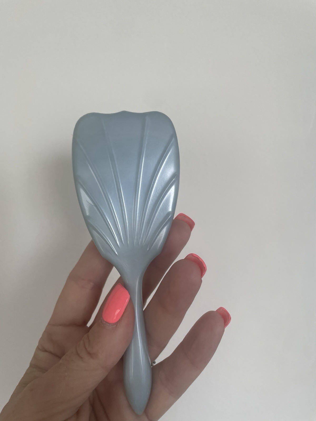 Vintage Mid Century Child’s Brush and Comb Set Blue