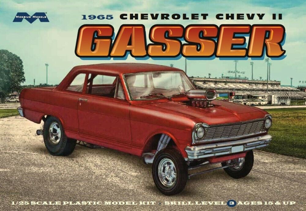 Chevrolet 1965 Chevy II Gasser 1/25 SCale Model Kit SEALED181MO03 Chevrolet 1965 Chevy II Gasser 1/25 SCale Model Kit SEALED181MO03