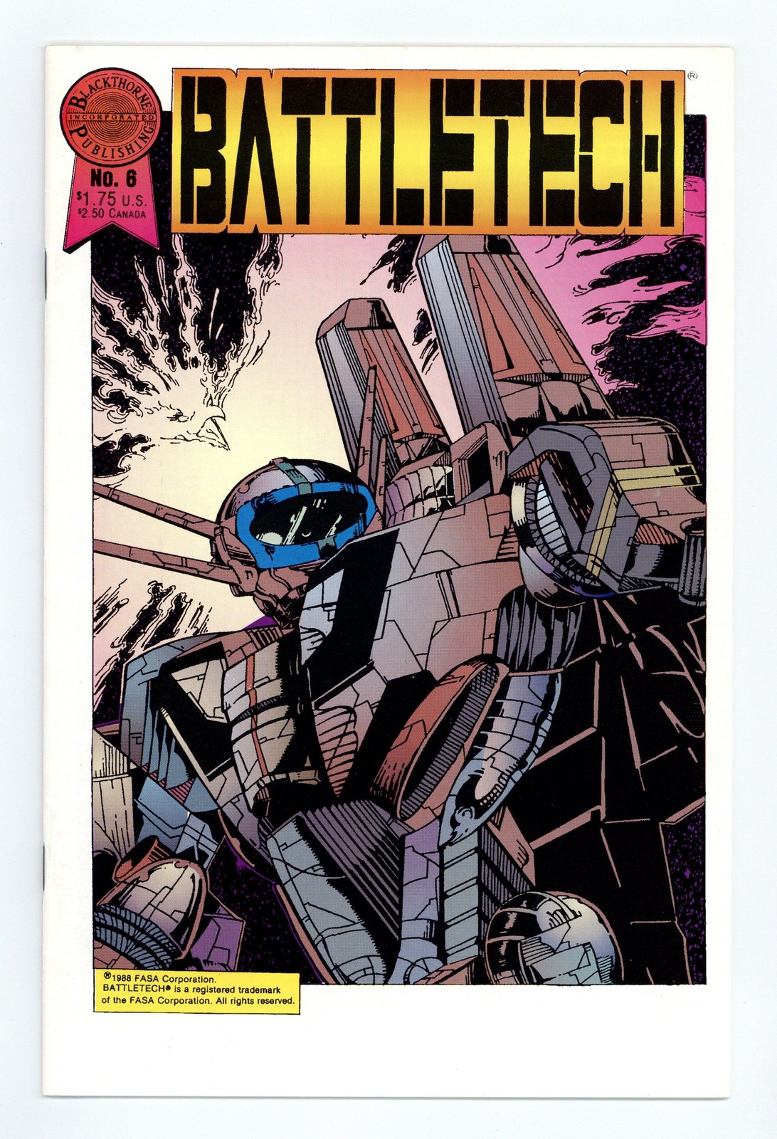 Battletech #6 FN 6.0 1988 Battletech #6 FN 6.0 1988