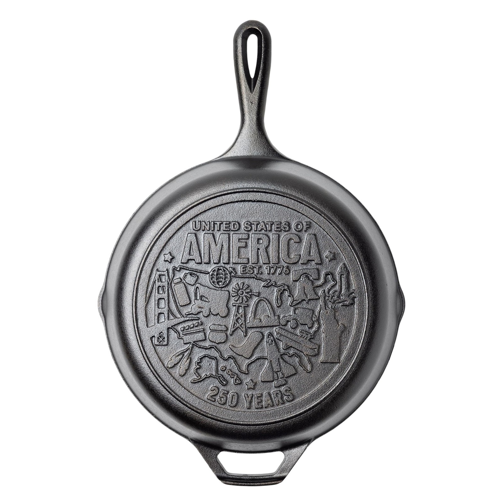 Lodge Pre-Seasoned Cast Iron Skillet, 10.25 Inches, USA Icons L8SKA250 Lodge Pre-Seasoned Cast Iron Skillet, 10.25 Inches, USA Icons L8SKA250