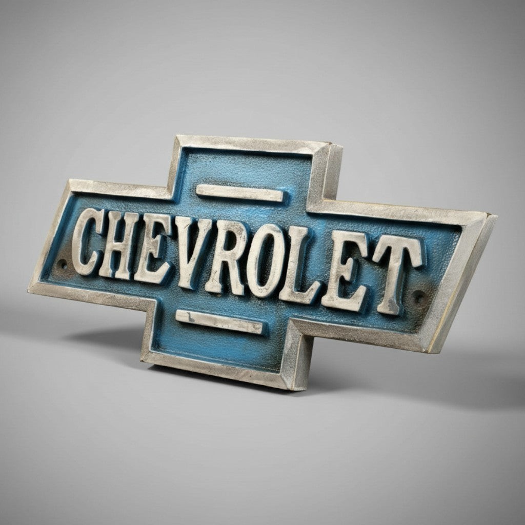 Chevrolet 1911 Cast Iron Embossed Plaque Chevrolet 1911 Cast Iron Embossed Plaque