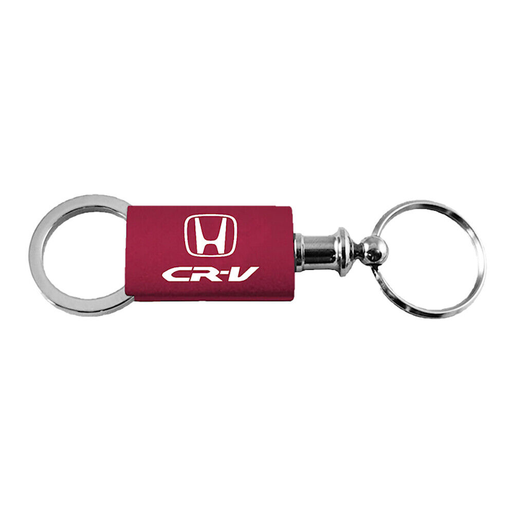 Honda CR-V Keychain & Keyring - Burgundy Valet Aluminum Key Fob Key Chain