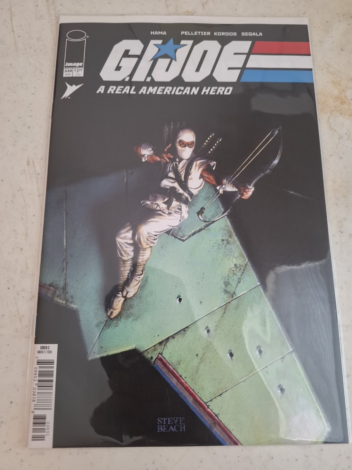 G.I. JOE A REAL AMERICAN HERO #330 STEVE BEACH (1:10) RATIO 🔑 1st LARA CROFT