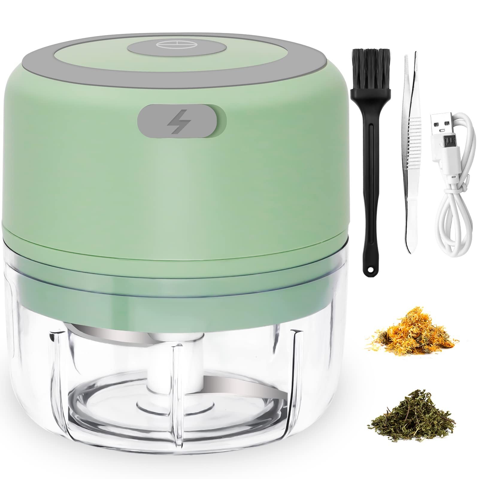 Electric-Herb-Grinder-3.5 Inch-2024-Upgraded, 3.4oz Large Grinder for Grindin... Electric-Herb-Grinder-3.5 Inch-2024-Upgraded, 3.4oz Large Grinder for Grindin...