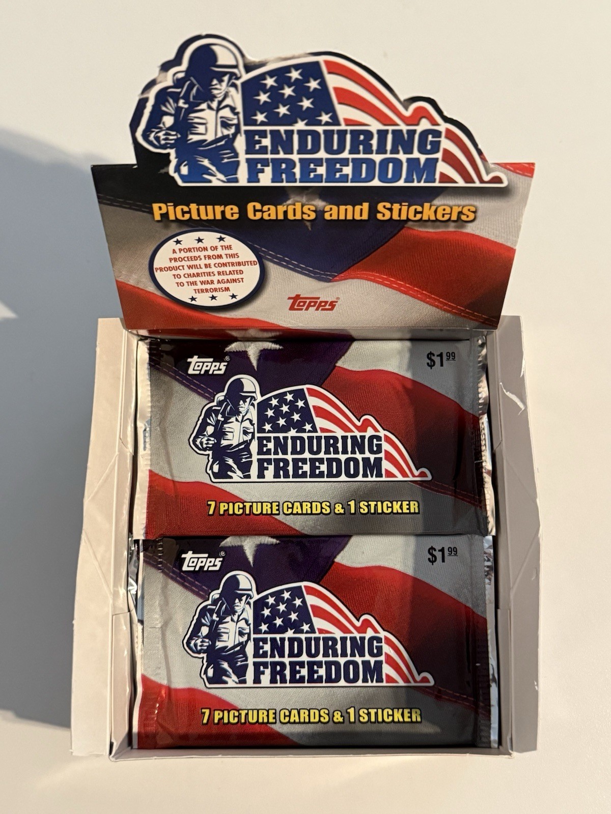 2001 Topps Enduring Freedom Trading Card - Lot of 13 UNOPENED with Box 👀