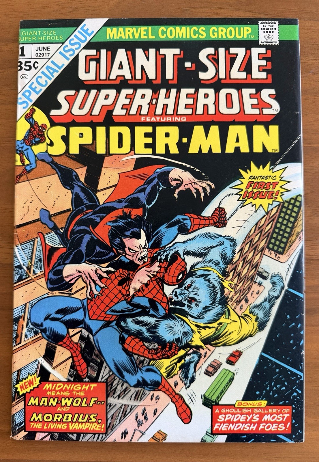 Giant-Size Super-Heroes #1 (1974) VF+ 1st team-up of Man-Wolf & Morbius b8 Giant-Size Super-Heroes #1 (1974) VF+ 1st team-up of Man-Wolf & Morbius b8