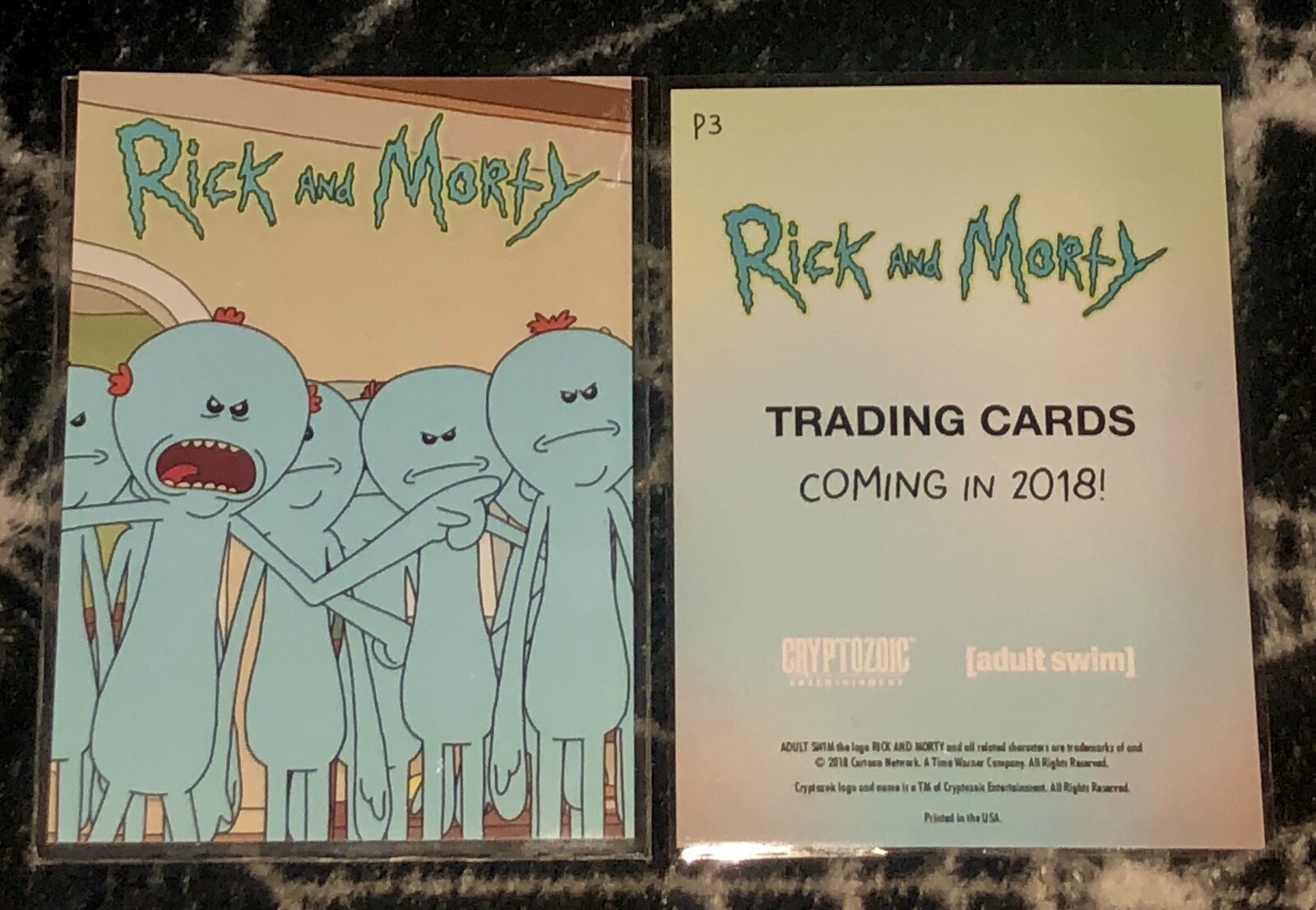 2018 SDCC WONDERCON EXCLUSIVE CRYPTOZOIC  RICK & MORTY SEASON 1 PROMO CARD P3