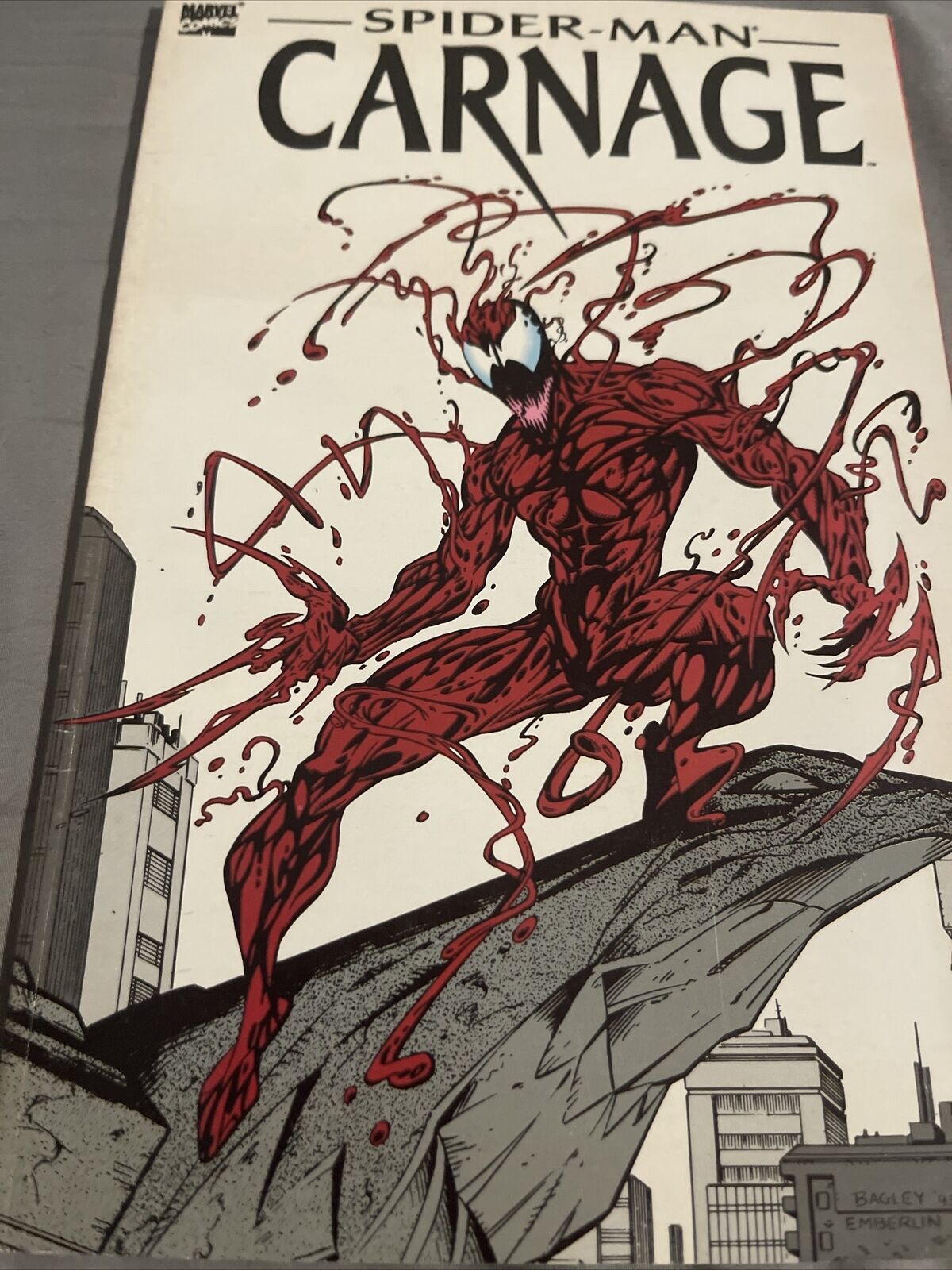 SPIDER-MAN Carnage TPB Marvel Comics 1993 1st Print Graphic Novel