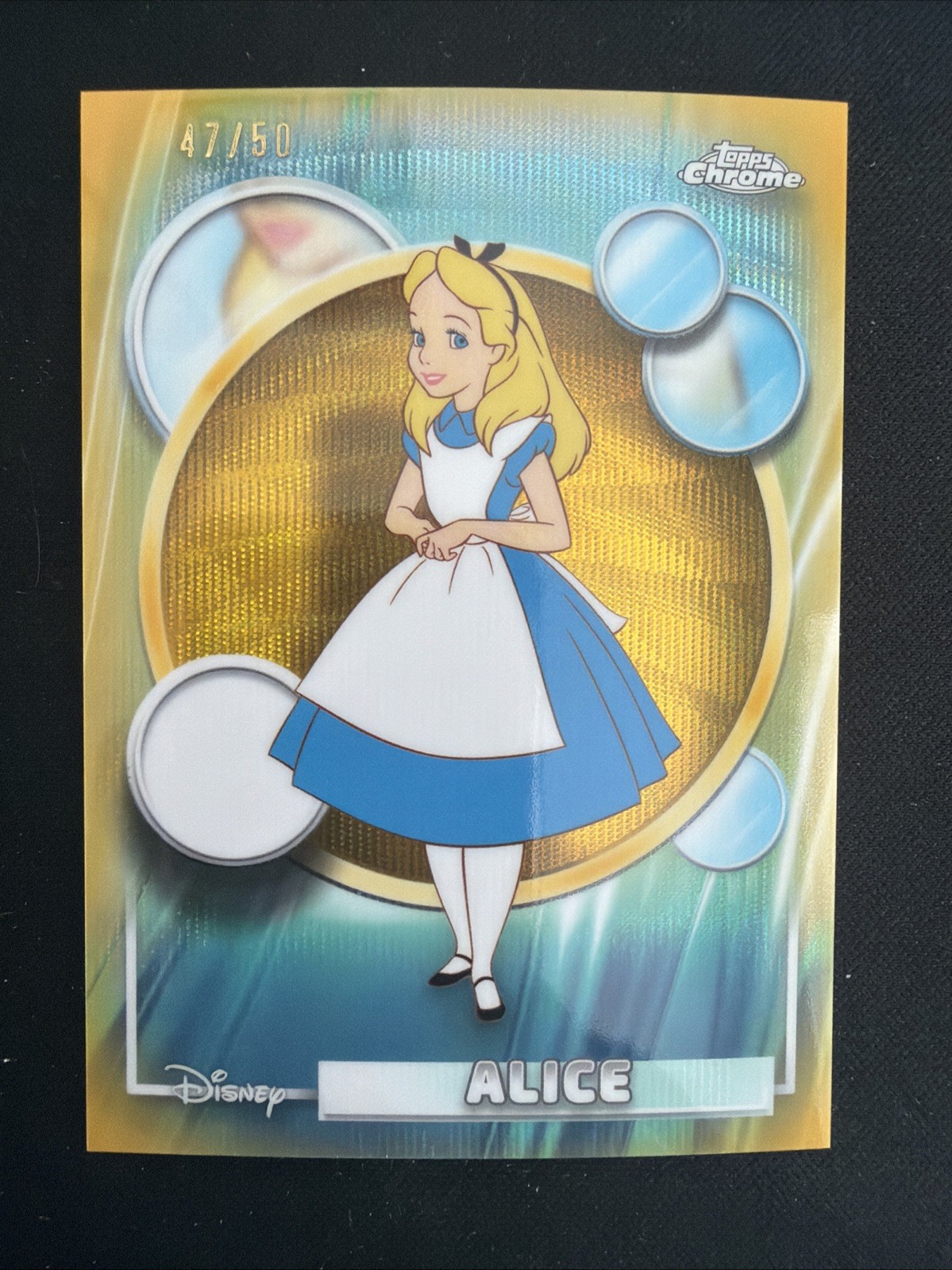 2026 Topps Chrome Disney ALICE Gold Refractor /50