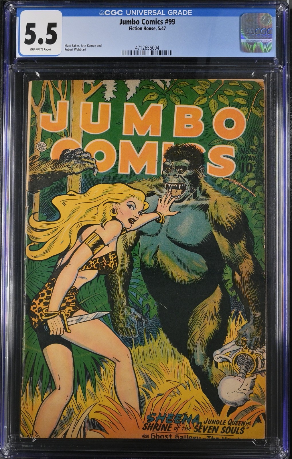 Jumbo Comics 99 CGC 5.5 Fiction House Jumbo Comics 99 CGC 5.5 Fiction House