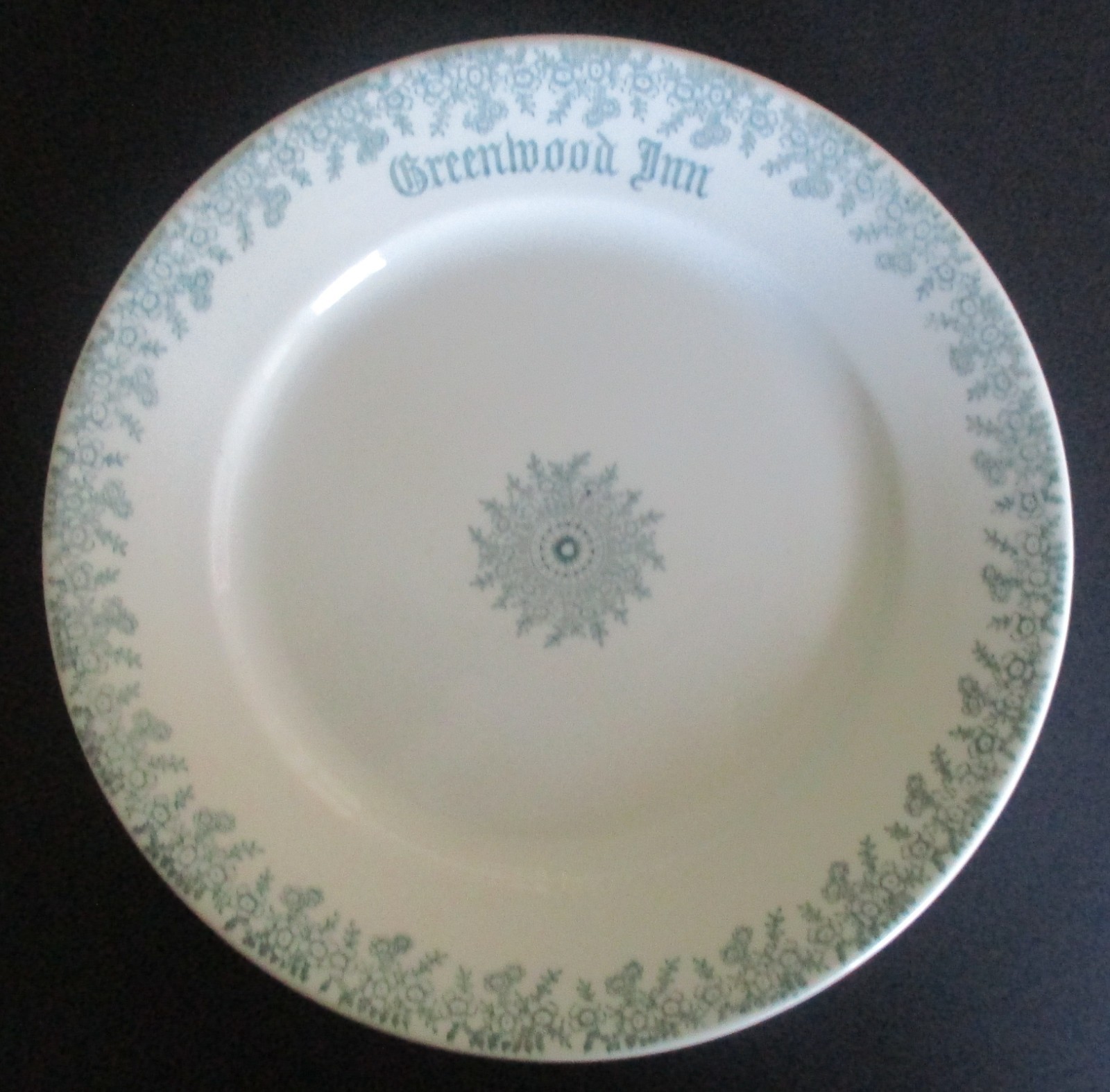 Early 20th Century Souvenir Dinner Plate Greenwood Inn Ellenville New York Early 20th Century Souvenir Dinner Plate Greenwood Inn Ellenville New York