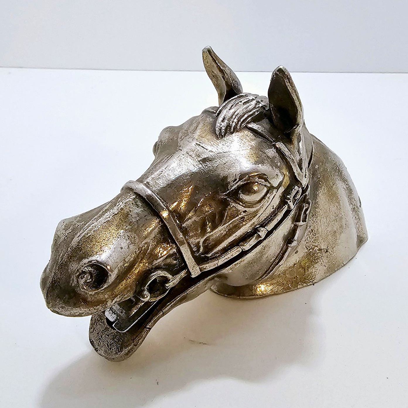 Ted Arnold Horse Head Heavy Brass Metal Stapler Decor Vintage Equestrian Ted Arnold Horse Head Heavy Brass Metal Stapler Decor Vintage Equestrian