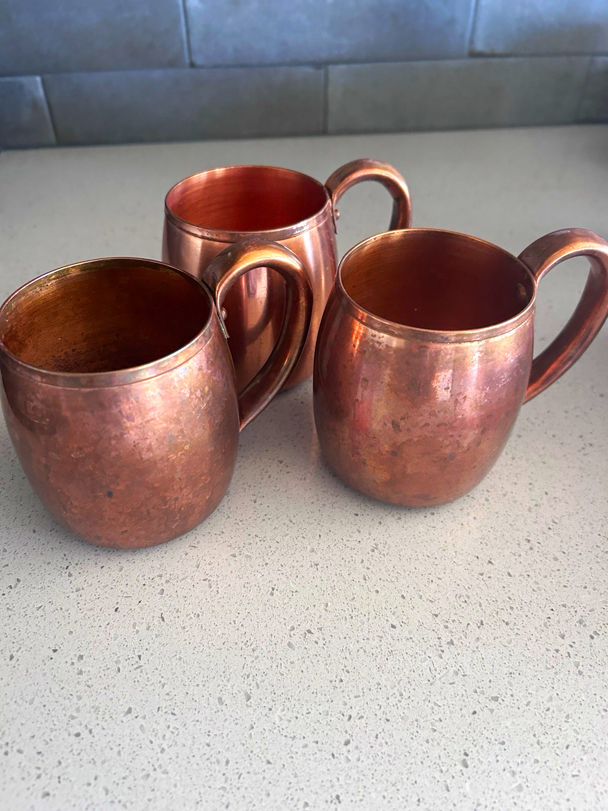 Vintage West Bend Solid Copper Mugs Set of 3 Made in USA Moscow Mule Barware Vintage West Bend Solid Copper Mugs Set of 3 Made in USA Moscow Mule Barware