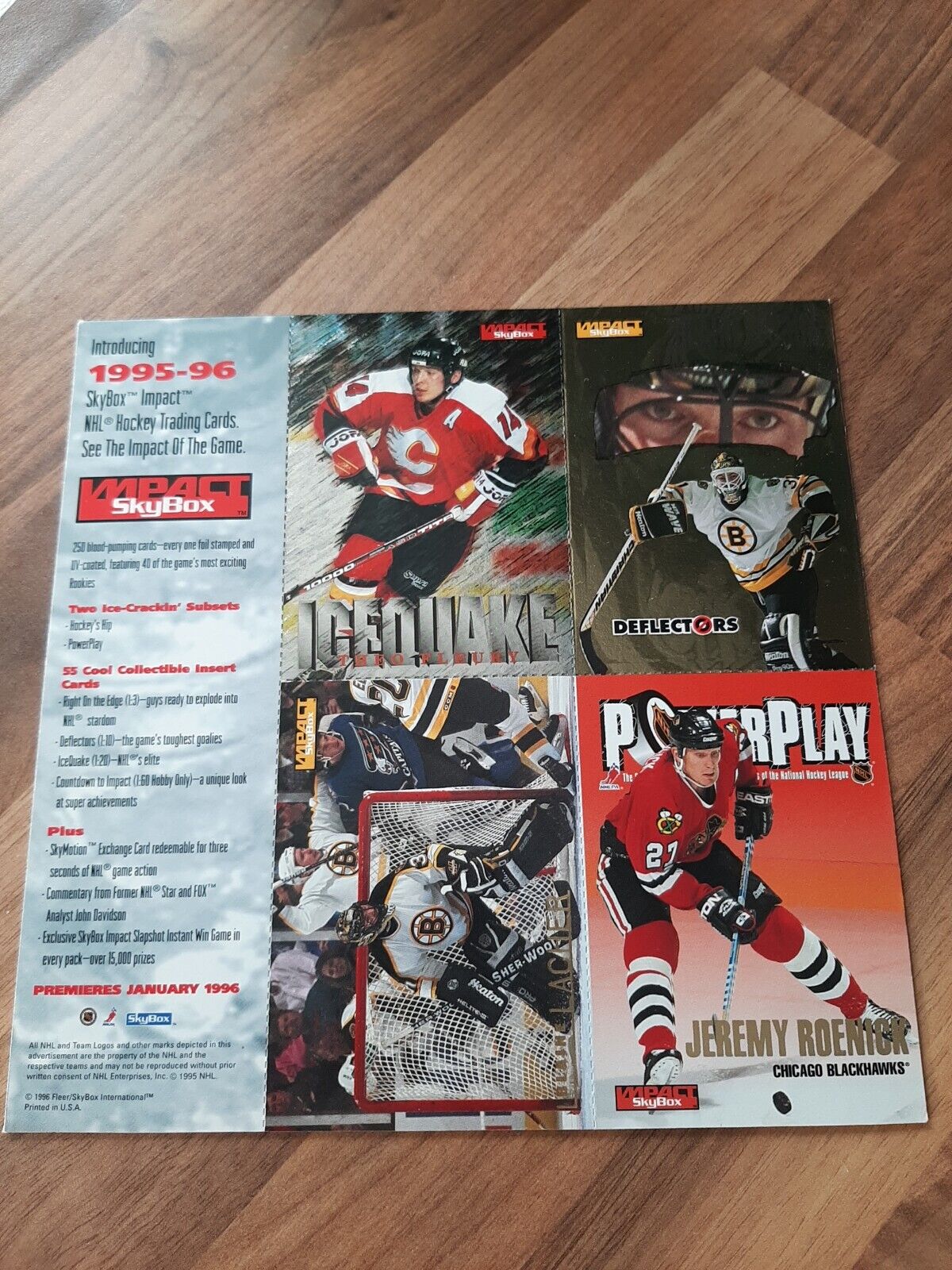 INTRODUCING 1995-96 SKYBOX NHL SHIPPING OFFERED 