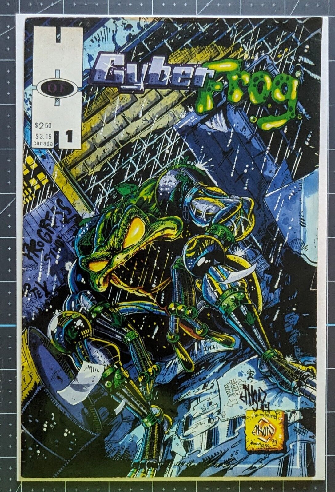 Cyberfrog #1 Hall Of Heros 1994 1st Appearance Of Cyberfrog RARE 