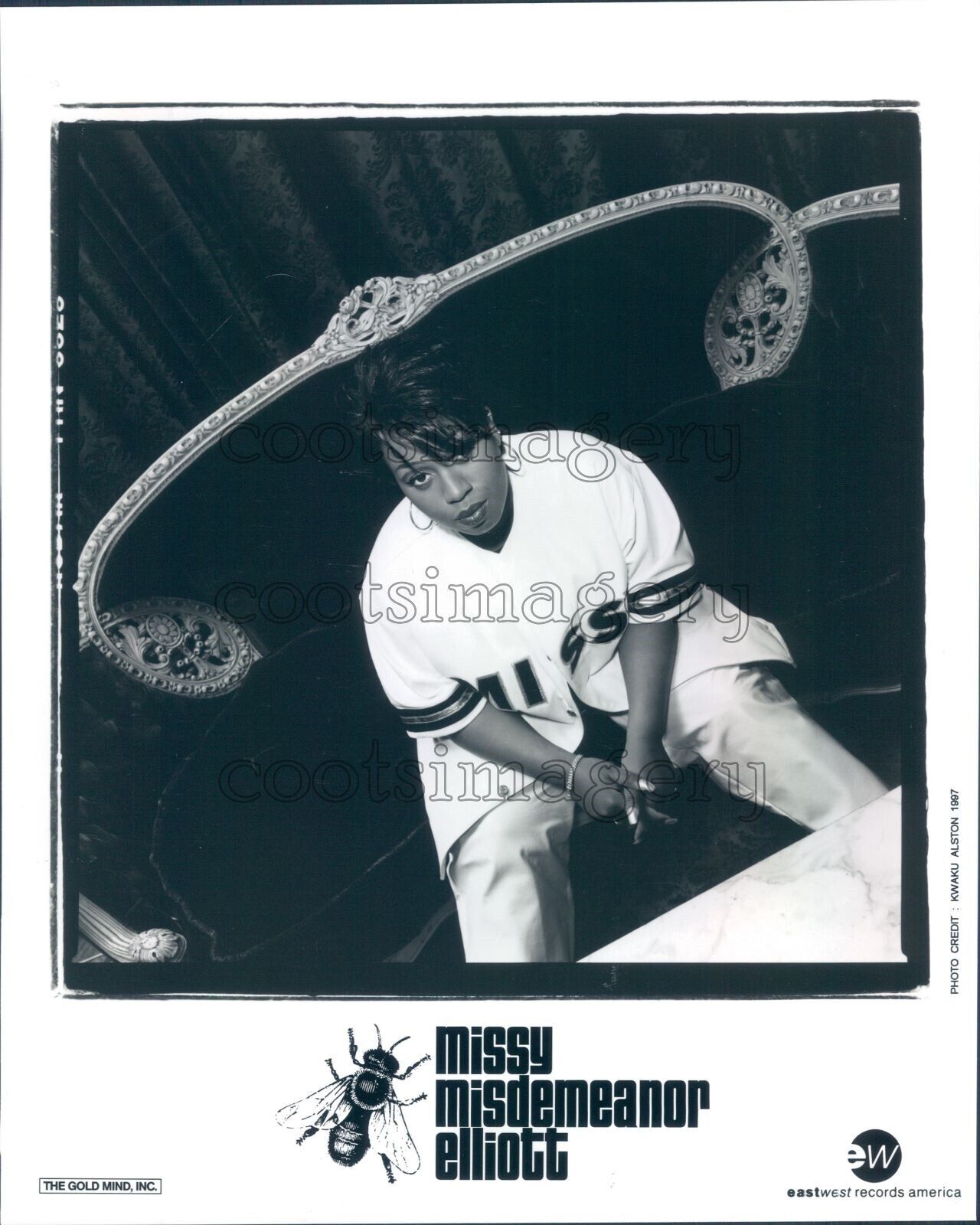 1997 Press Photo East Coast Rapper Singer Missy Elliott 1990s