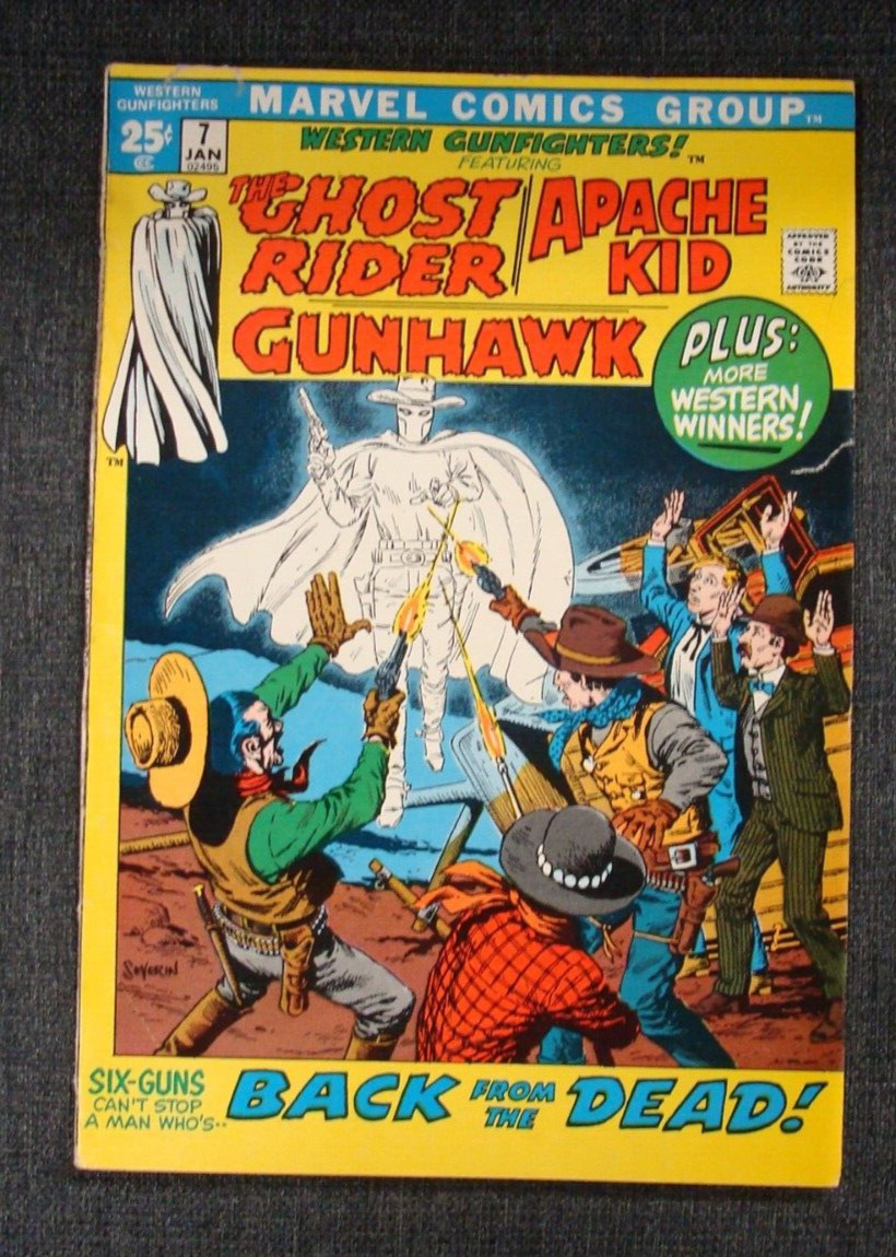 Marvel Western Gunfighters Ghost Rider Apache Kid Gunhawk #7 1972