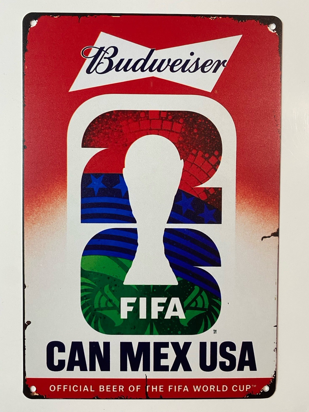 Budweiser Beer FIFA World Cup 2026 Sign - Canada Mexico United States Bud Light Budweiser Beer FIFA World Cup 2026 Sign - Canada Mexico United States Bud Light
