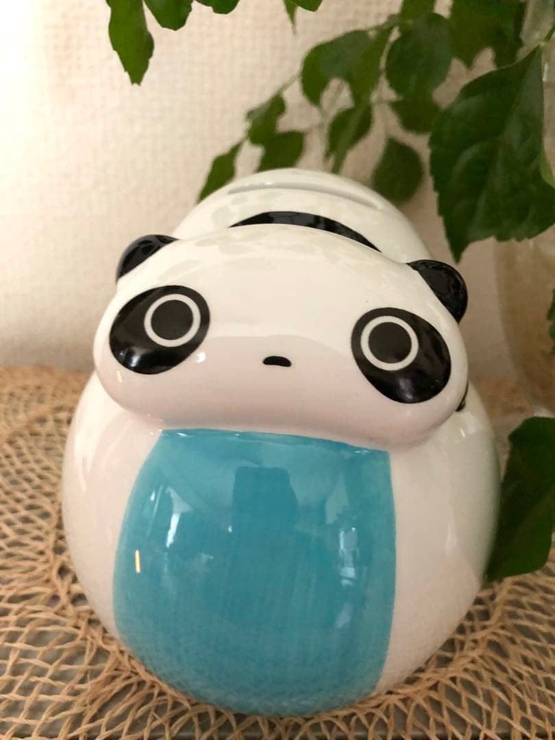 Rare Tare Panda Piggy Bank Licensed Temari Collectible Used Rare Tare Panda Piggy Bank Licensed Temari Collectible Used
