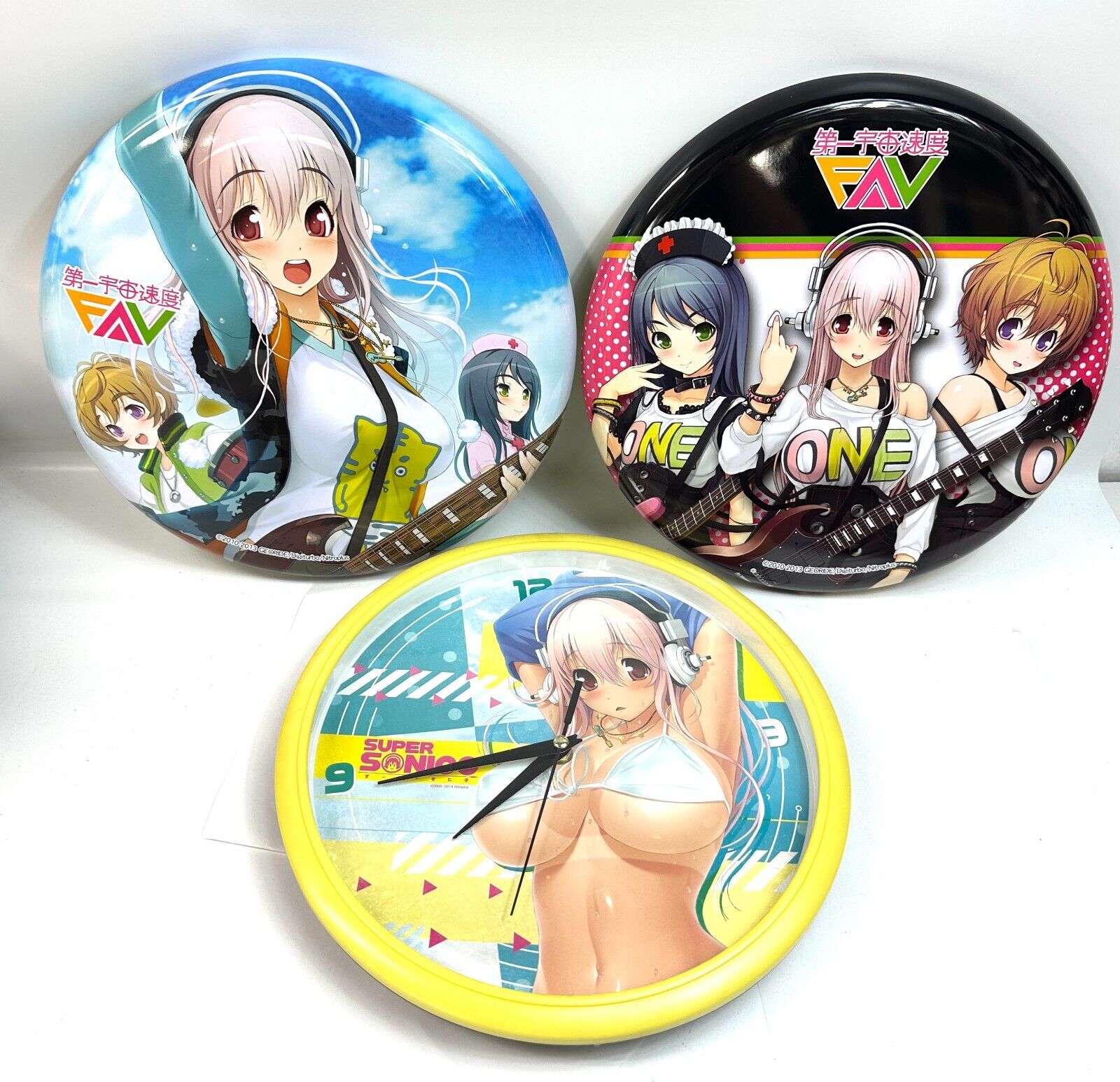 SUPER SONICO WALL CLOCK CHANGING COVER Japan