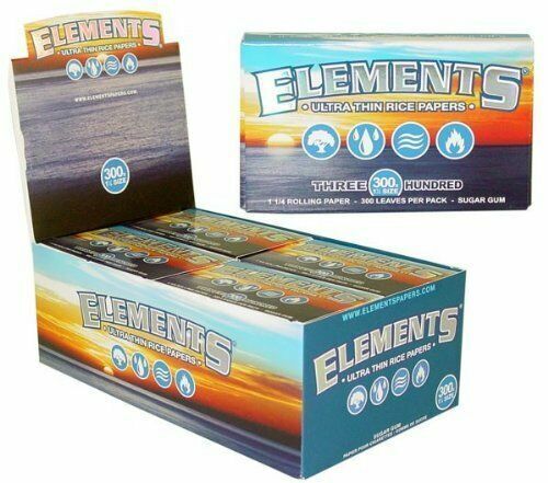 AUTHENTIC Elements (300 Papers Pack) Rolling Papers 1 1/4\