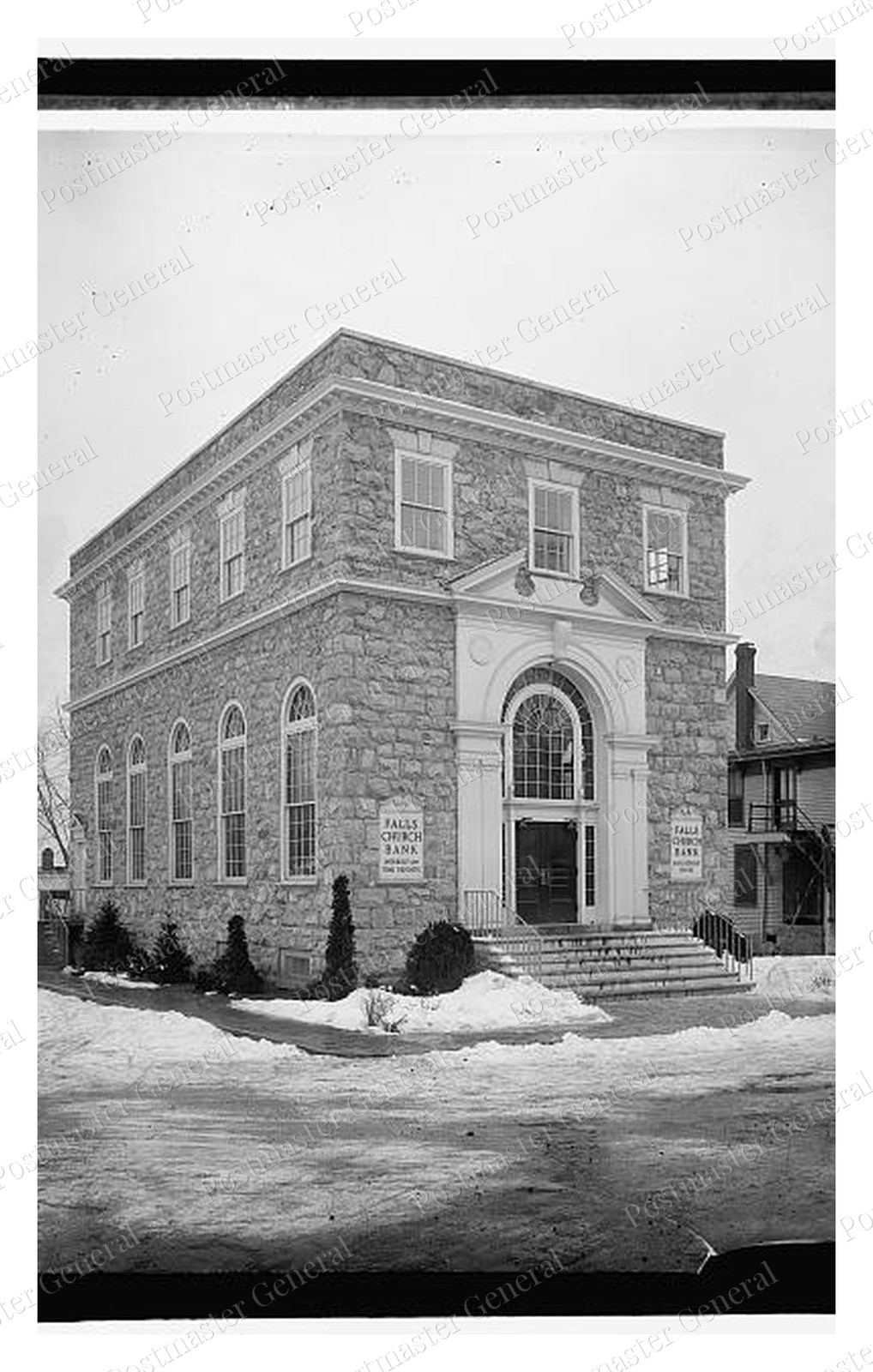 Falls Church Virginia Bank Standard Postcard COPY RPPC Falls Church Virginia Bank Standard Postcard COPY RPPC