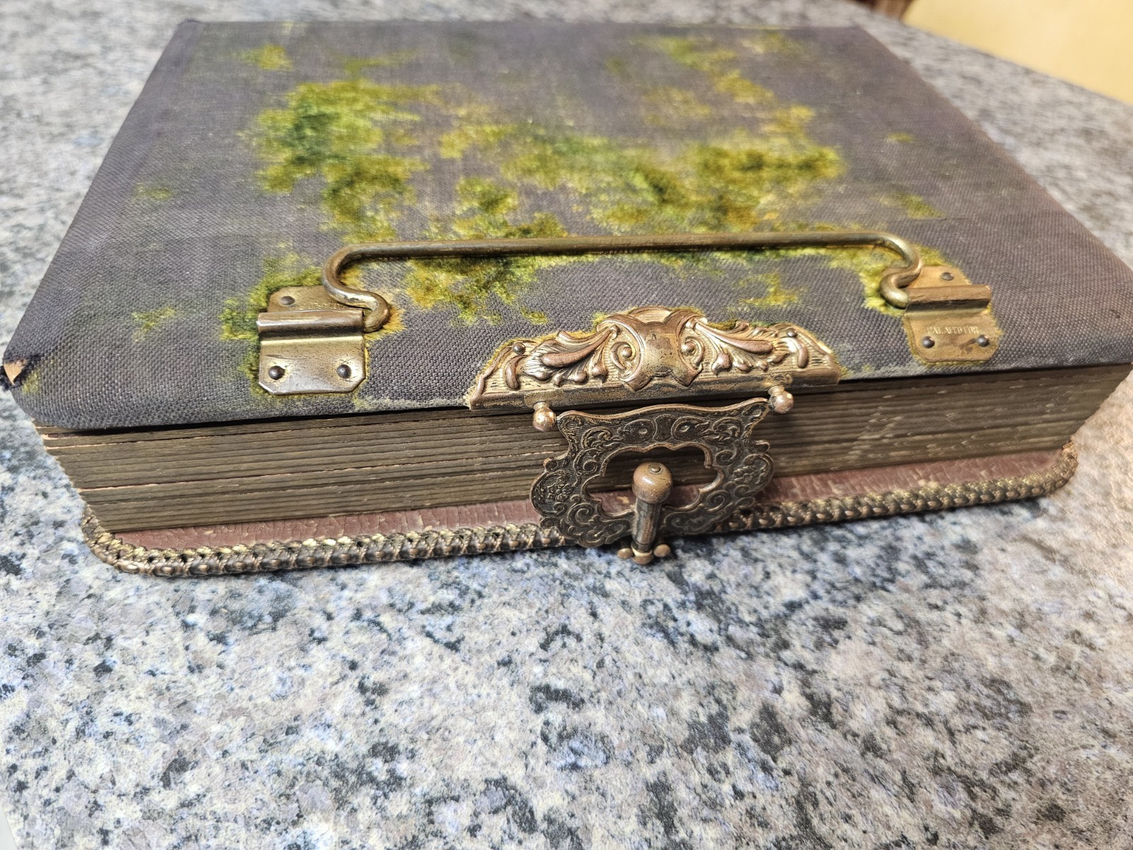 Antique Victorian Cabinet Card Photo Album With Clasp w/ 60+ Photos Vintage Antique Victorian Cabinet Card Photo Album With Clasp w/ 60+ Photos Vintage