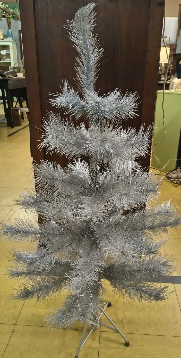 WEST ELM Antique Silver 3 Ft Christmas Tree Tabletop Retired NOS WEST ELM Antique Silver 3 Ft Christmas Tree Tabletop Retired NOS