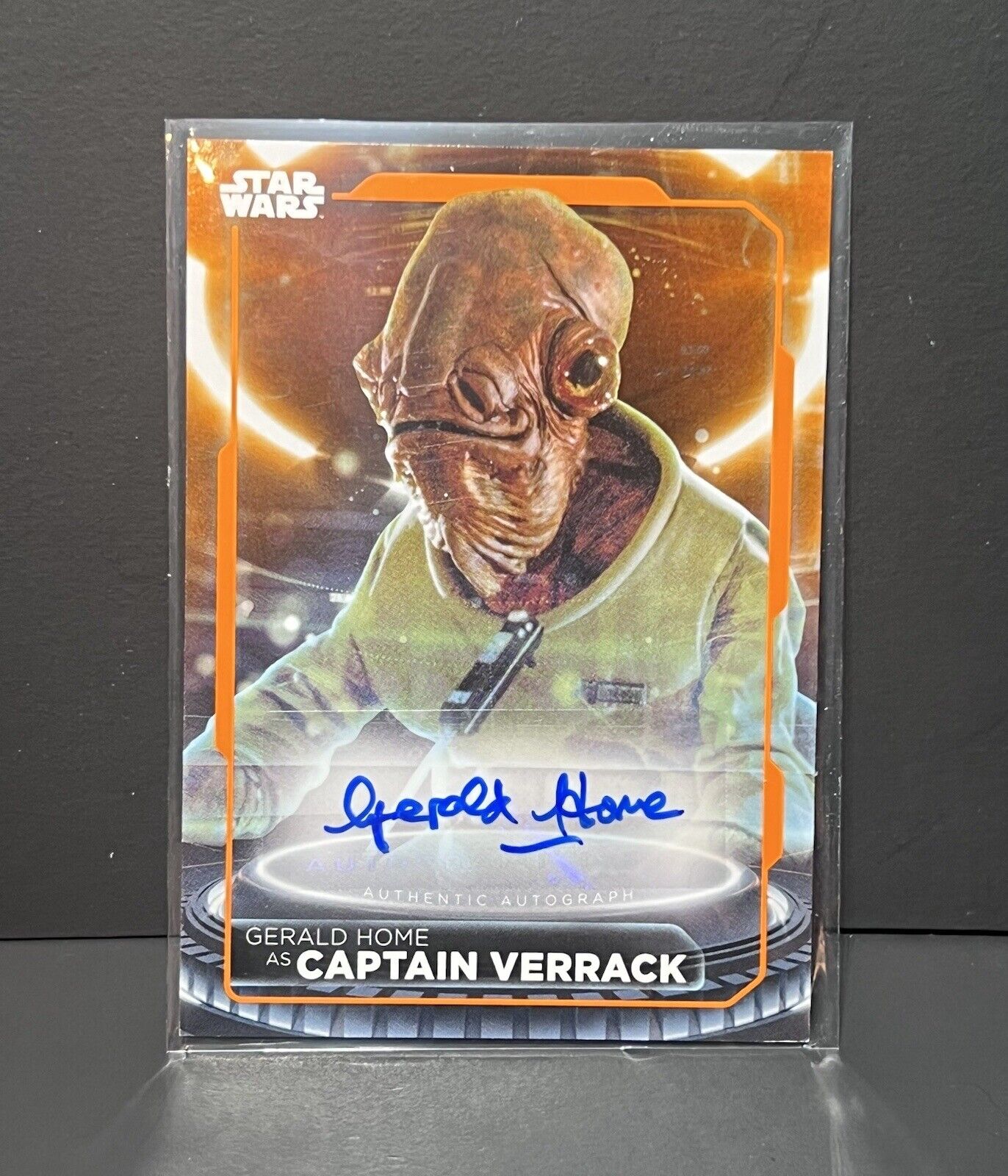 Star Wars Autograph Card A-GH Gerald Home Captain Verrack