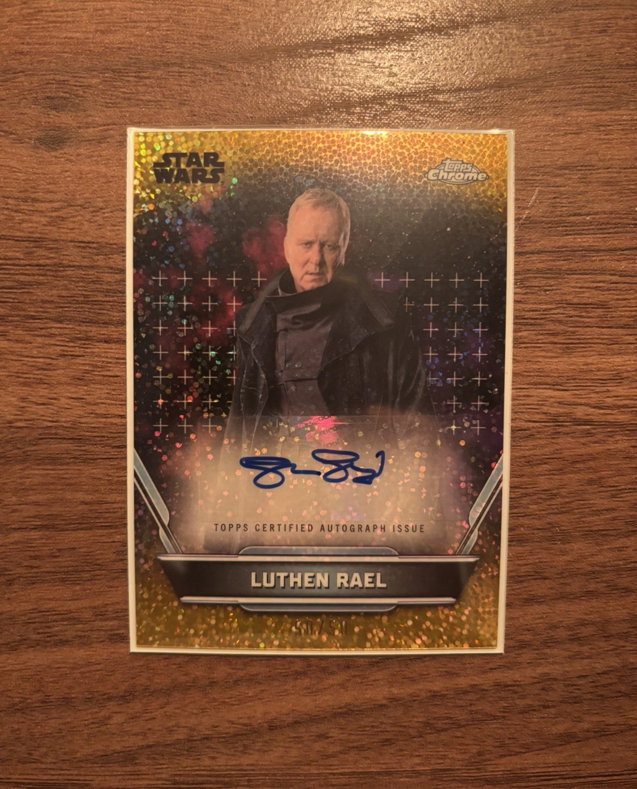 Star Wars 2024 Topps - Stellan Skarsgård Auto - Luthen Rael Gold Parallel #50/50 Star Wars 2024 Topps - Stellan Skarsgård Auto - Luthen Rael Gold Parallel #50/50