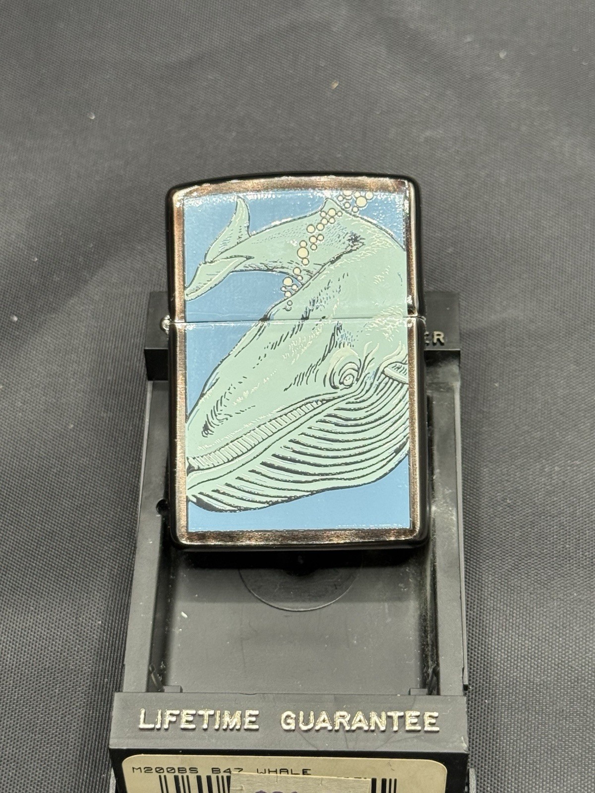 Rare Vintage Zippo Barrett Smythe Humpback Whale – HP Chrome – VIII (1992) MINT Rare Vintage Zippo Barrett Smythe Humpback Whale – HP Chrome – VIII (1992) MINT