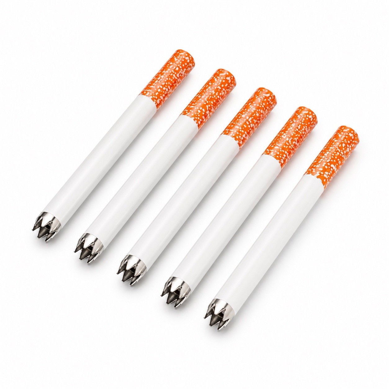 5 Pack Metal One Hitter Pipes Style 3” Large Bat Dugout Replacement Sharp Tip