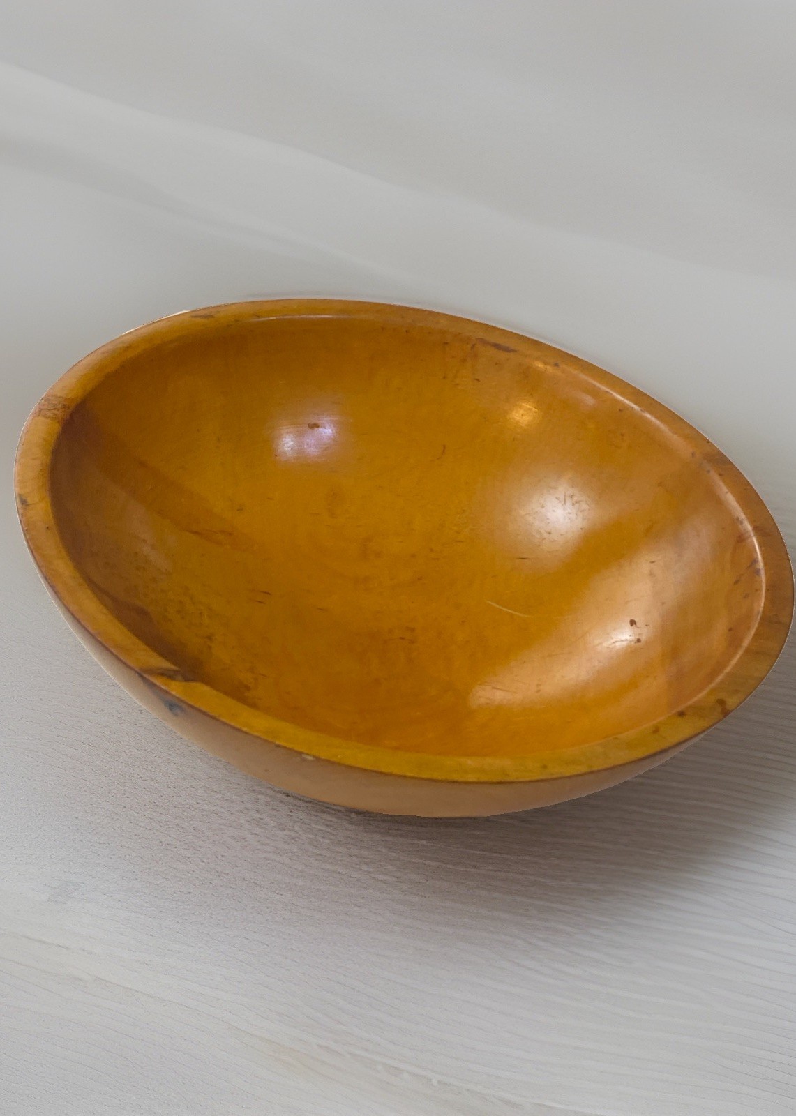 Vintage Rock Maple Wooden Bowl Hand turned 12.5 Inches Wood Grains Vintage Rock Maple Wooden Bowl Hand turned 12.5 Inches Wood Grains