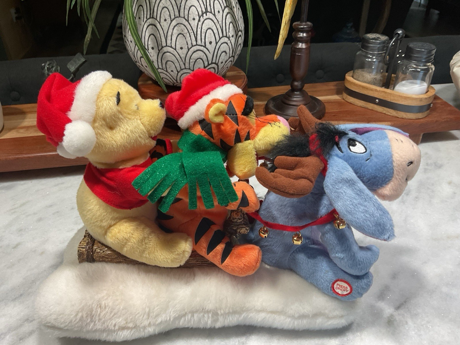 Gemmy Disney Winnie the Pooh Tigger Eeyore Christmas Sleigh Music/Motion Tested Gemmy Disney Winnie the Pooh Tigger Eeyore Christmas Sleigh Music/Motion Tested