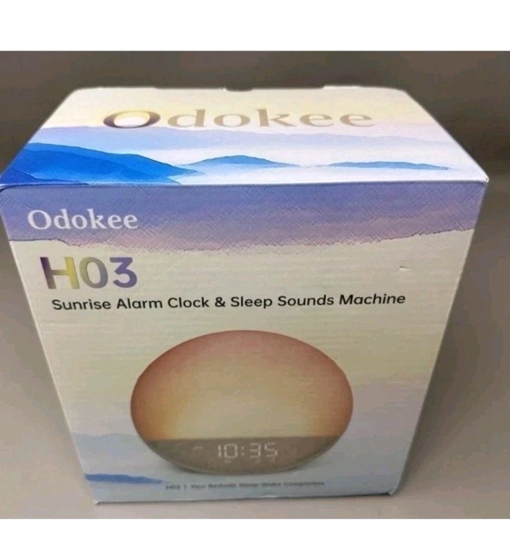 Odokee Sunrise Alarm Clock and Sleep Sounds Machine H03 Putty - NEW