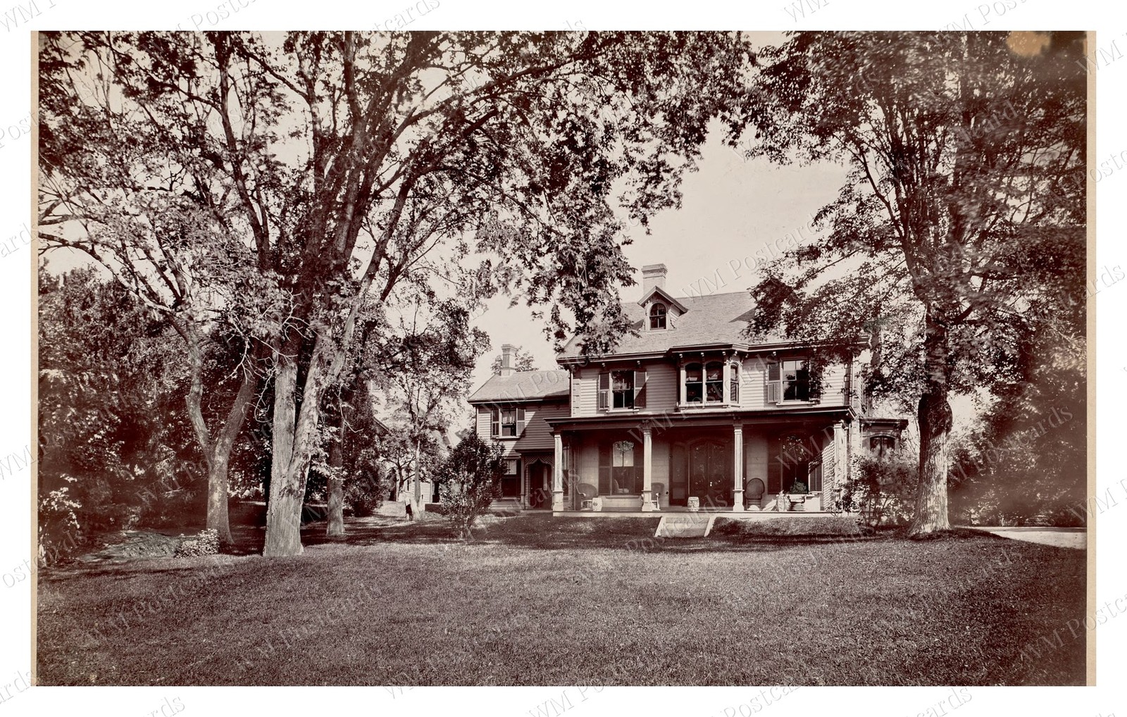Boston Massachusetts 1880s Ellicott House Franklin Park Standard Postcard