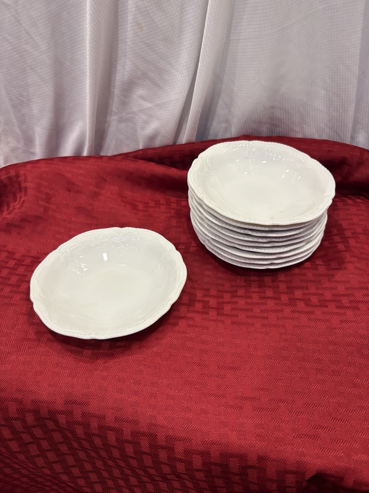 Ten (10) Sanssouci White by Rosenthal - Continental 5 1/4” Dessert Bowls Ten (10) Sanssouci White by Rosenthal - Continental 5 1/4” Dessert Bowls