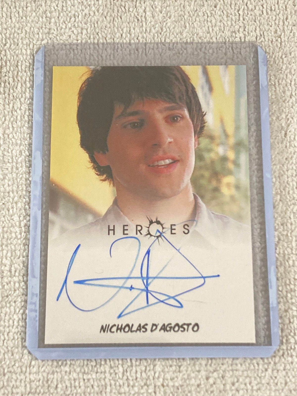 2010 Rittenhouse Heroes TV Show Autograph Card #Nicholas D'Agosto NM 2010 Rittenhouse Heroes TV Show Autograph Card #Nicholas D'Agosto NM