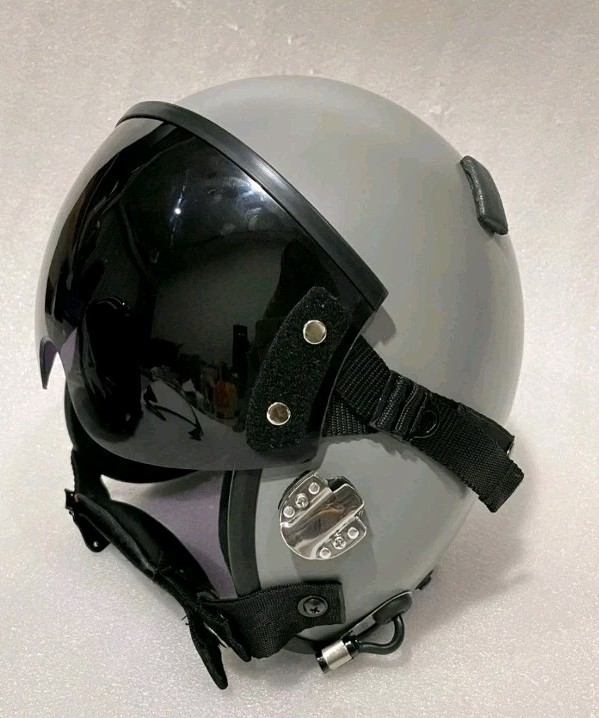 HGU-55 CUSTOM PLAIN GREY FIGHTER PILOT HELMET REPLICA (SIZE M, L , XL, XXL) 